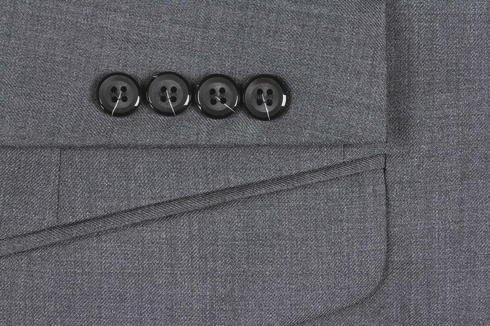 (Limited Sizes) 100% Virgin Wool Regular Fit Gray Suit Product Image