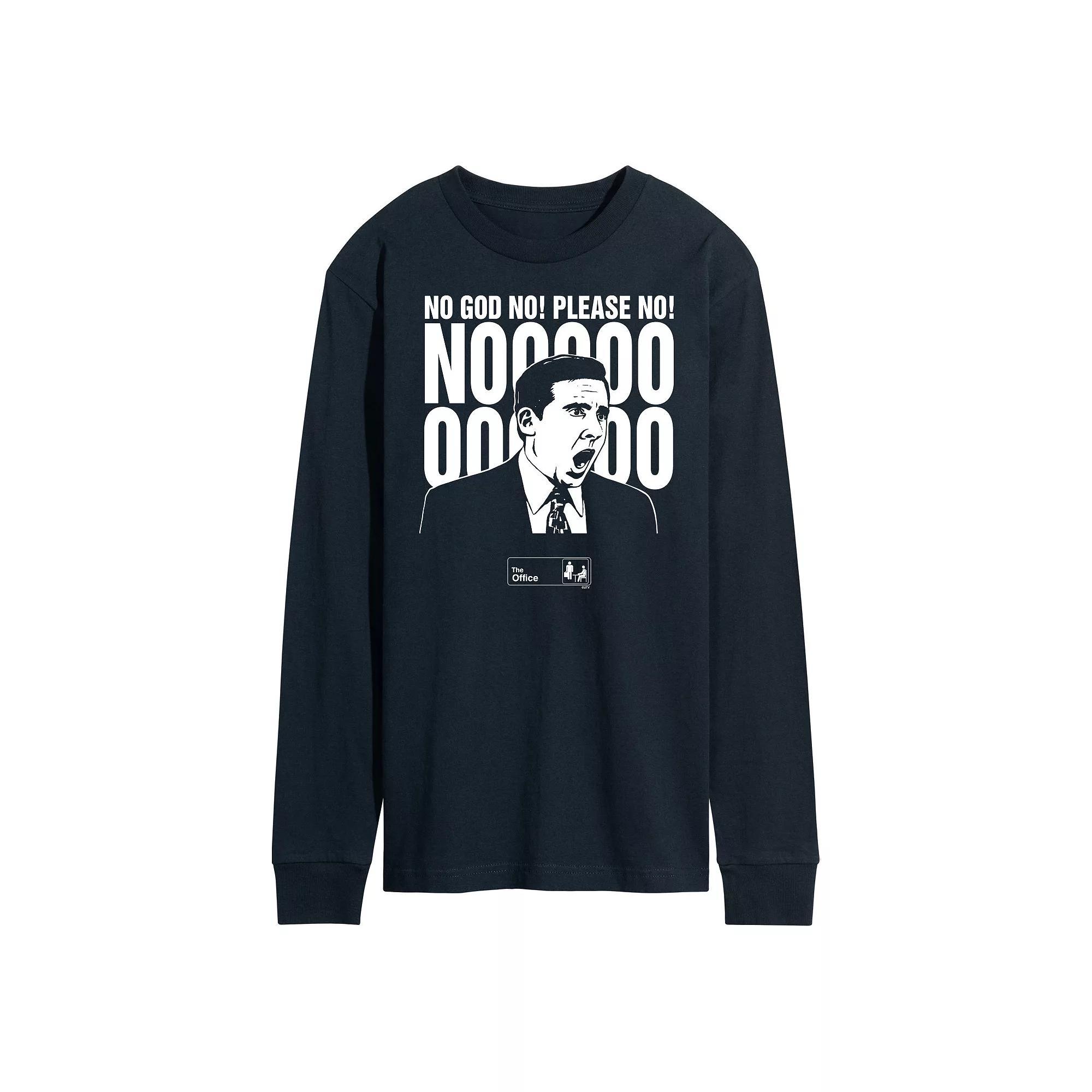 Mens The Office No God Please No Tee Blue Product Image
