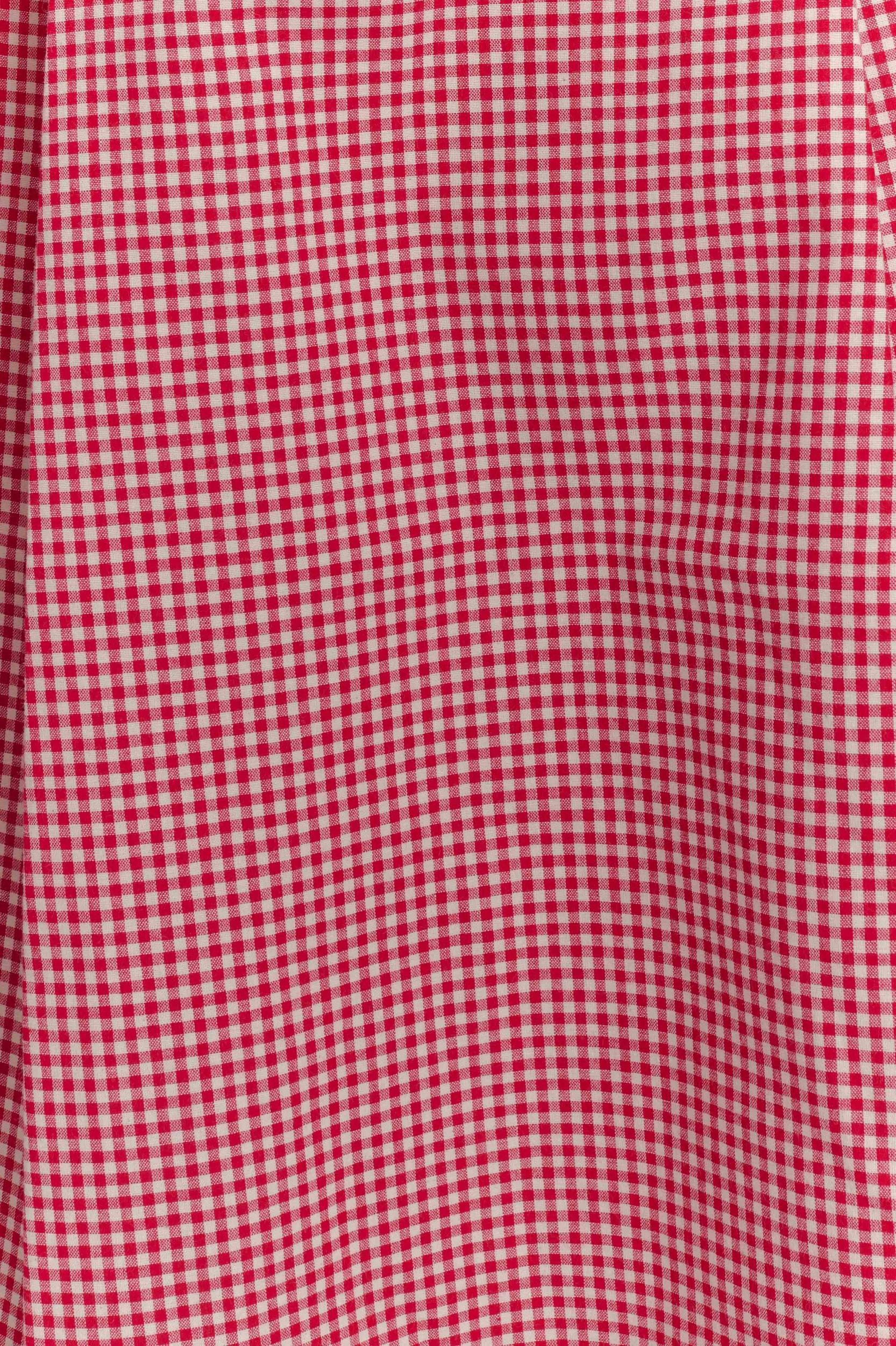 Juana Halter Midi Dress - Red Gingham Product Image