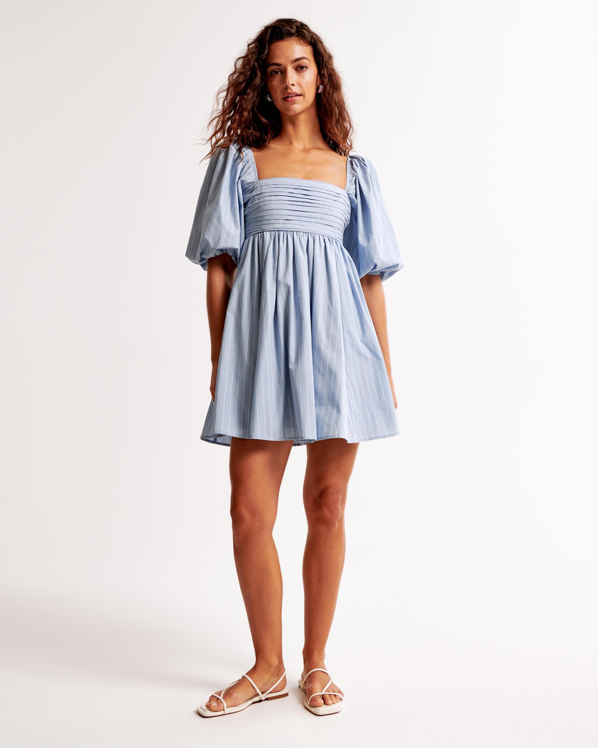 Emerson Poplin Puff Sleeve Mini Dress Product Image