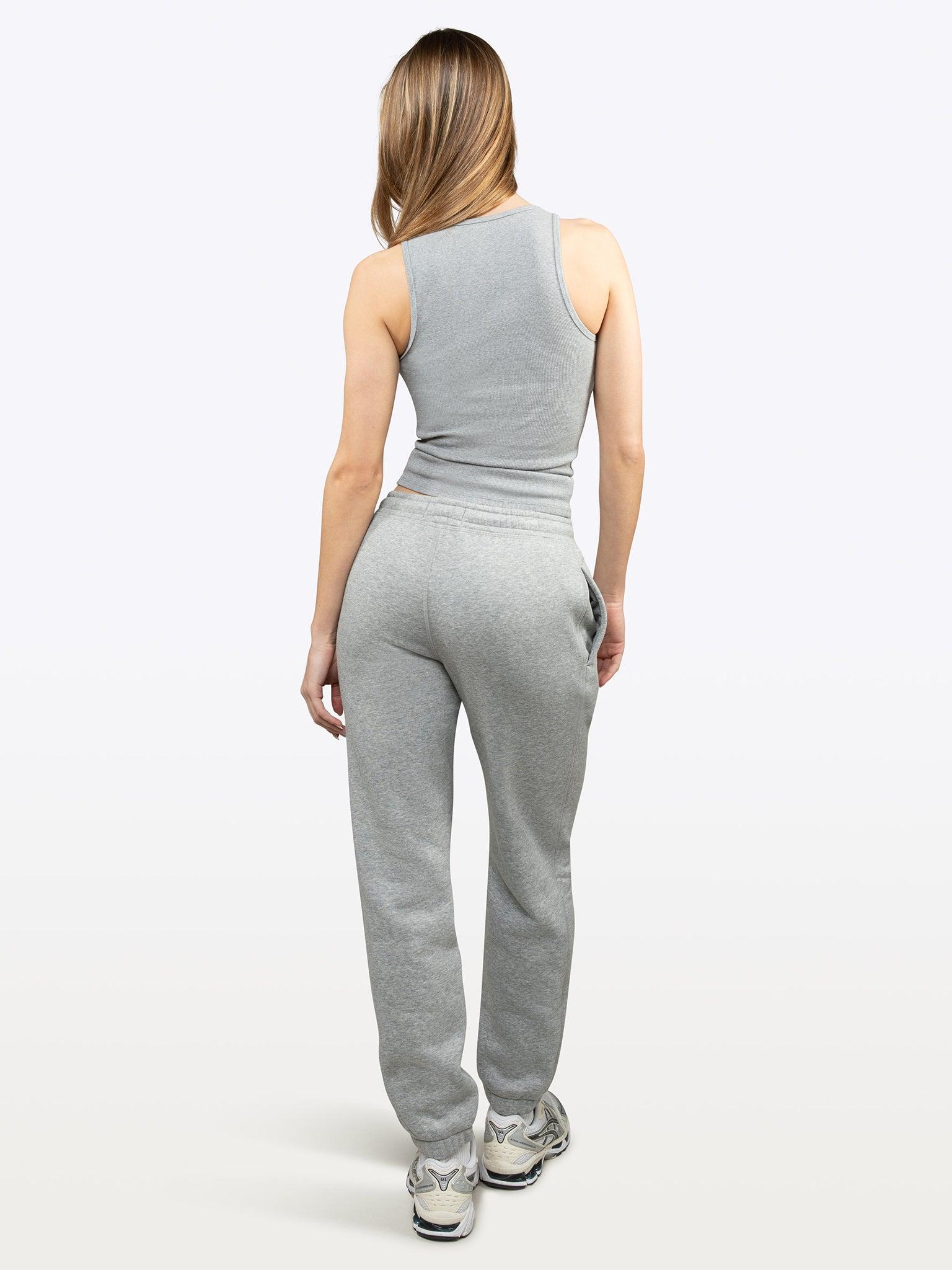 Essential Rib Tank | Heather Grey Form-Fitting Product Image