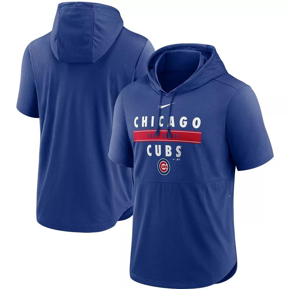 Men's Nike Royal Kansas City Royals Home Team Short Sleeve Performance Hoodie Top, Size: Small, Blue Product Image