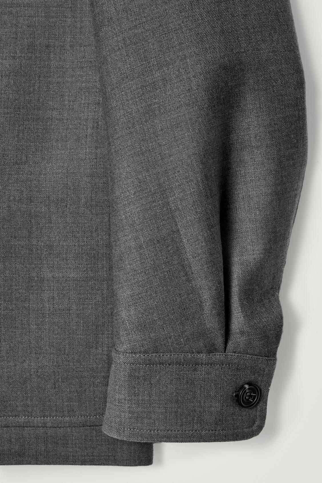 RELAXED UNSTRUCTURED MERINO WOOL-BLEND BLAZER Product Image