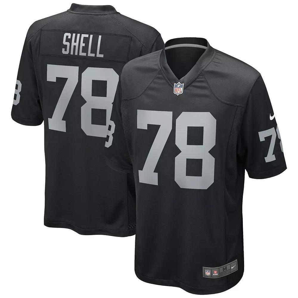 Men's Nike Art Shell Black Las Vegas Raiders Game Retired Player Jersey, Size: 3XL, Lvr Black Product Image