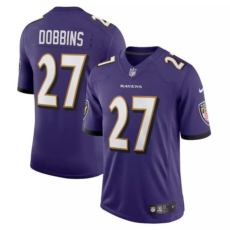 Men's Nike J.K. Dobbins Black Baltimore Ravens Vapor Limited Jersey, Size: 2XL Product Image