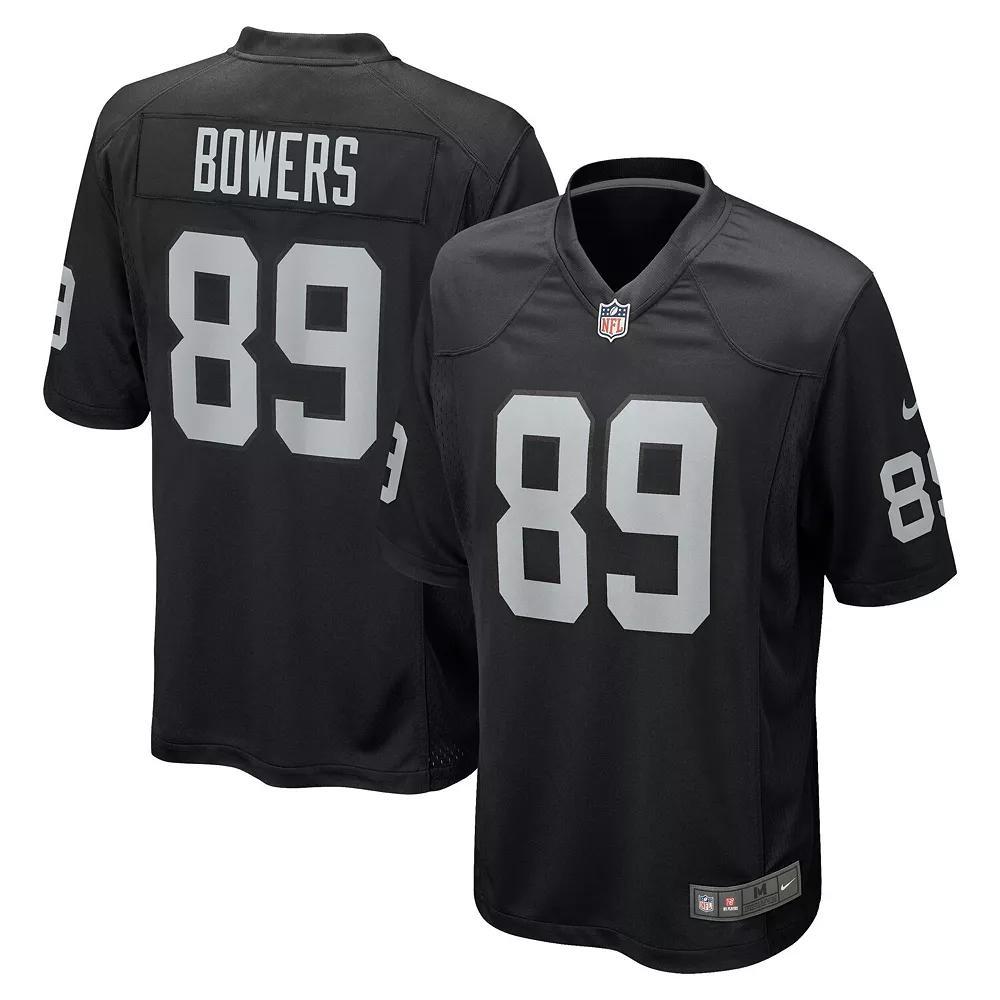Men's Nike Brock Bowers Black Las Vegas Raiders Player Game Jersey, Size: Medium, Lvr Black Product Image