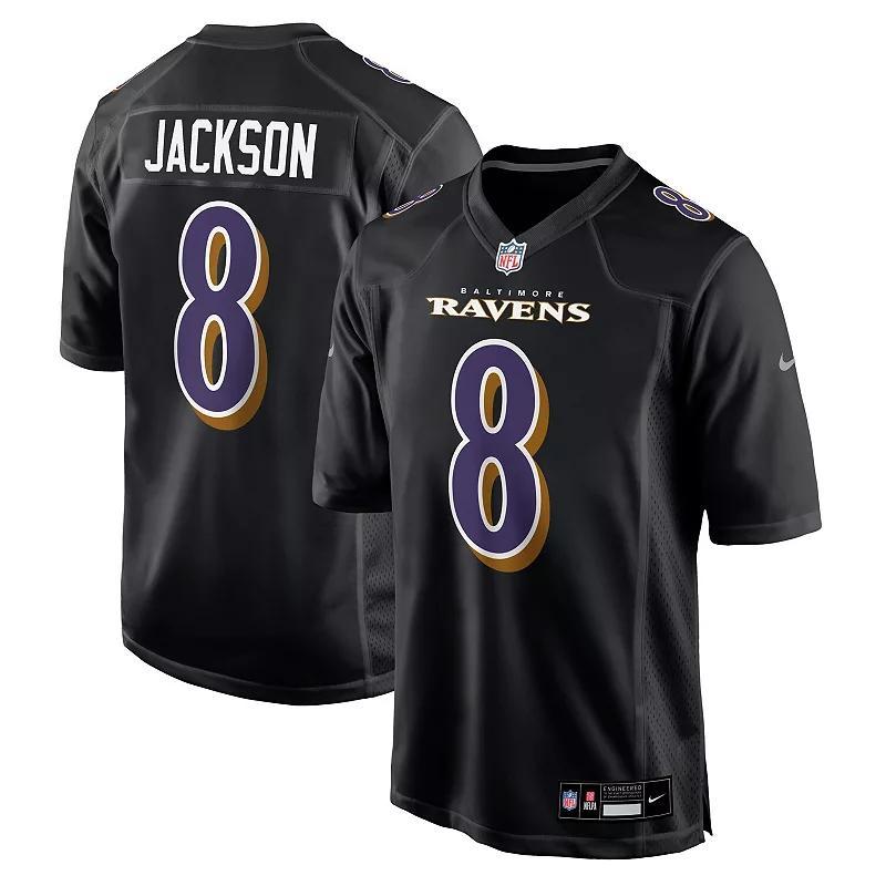 Men's Nike Lamar Jackson Black Baltimore Ravens Fashion Game Jersey, Size: XL Product Image