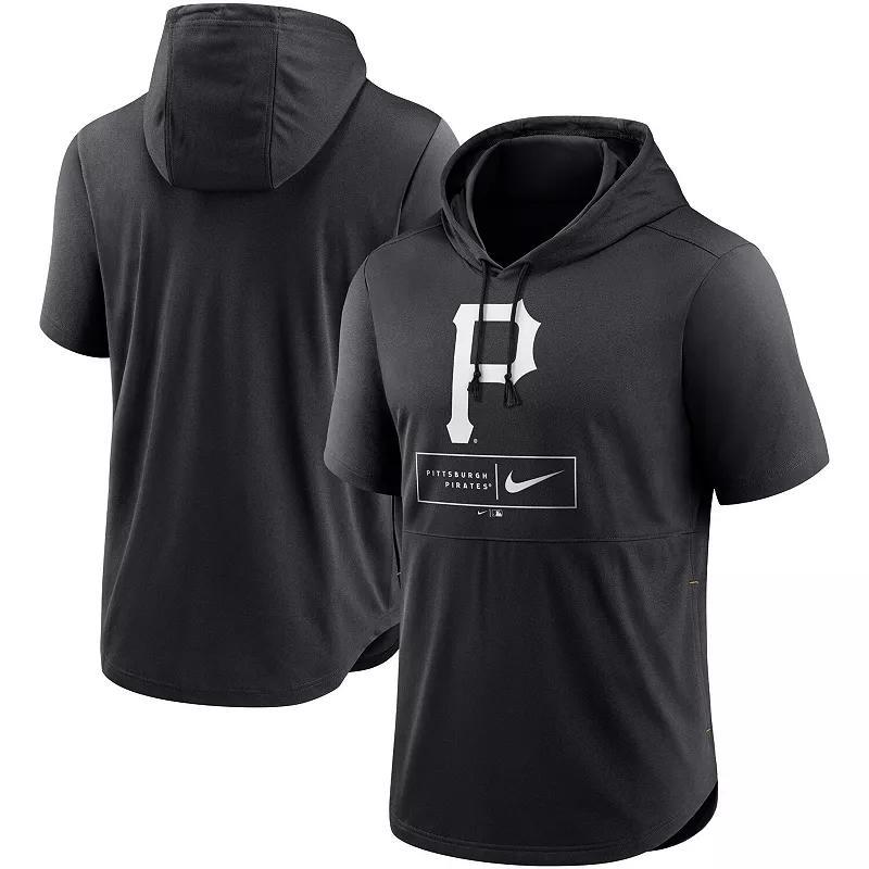 Men's Nike Red Washington Nationals Lockup Performance Short Sleeve Lightweight Hooded Top, Size: 2XL Product Image