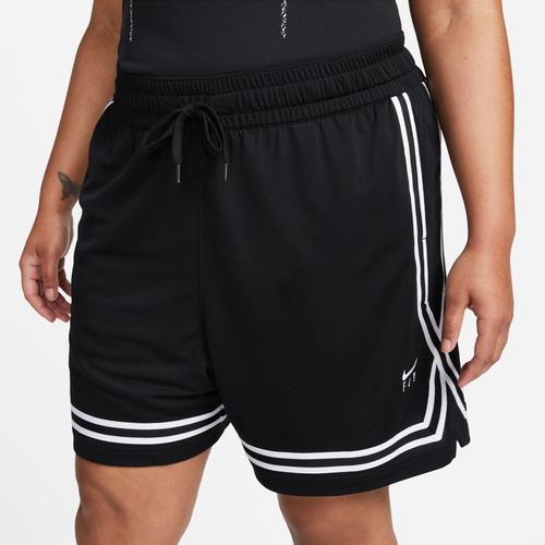 Nike Womens Nike Fly Crossover Shorts Plus - Womens Black/White Product Image