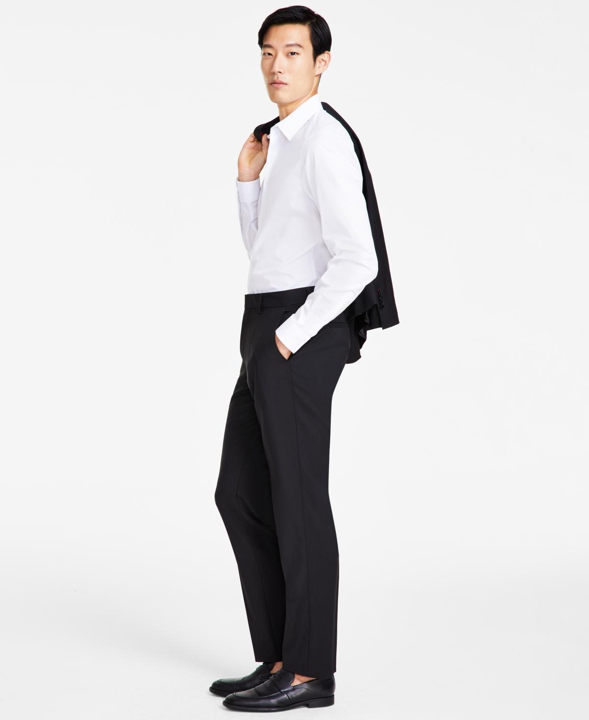 HUGO BOSS Hugo By  Men's Modern-fit Wool Suit Pants In Navy Product Image