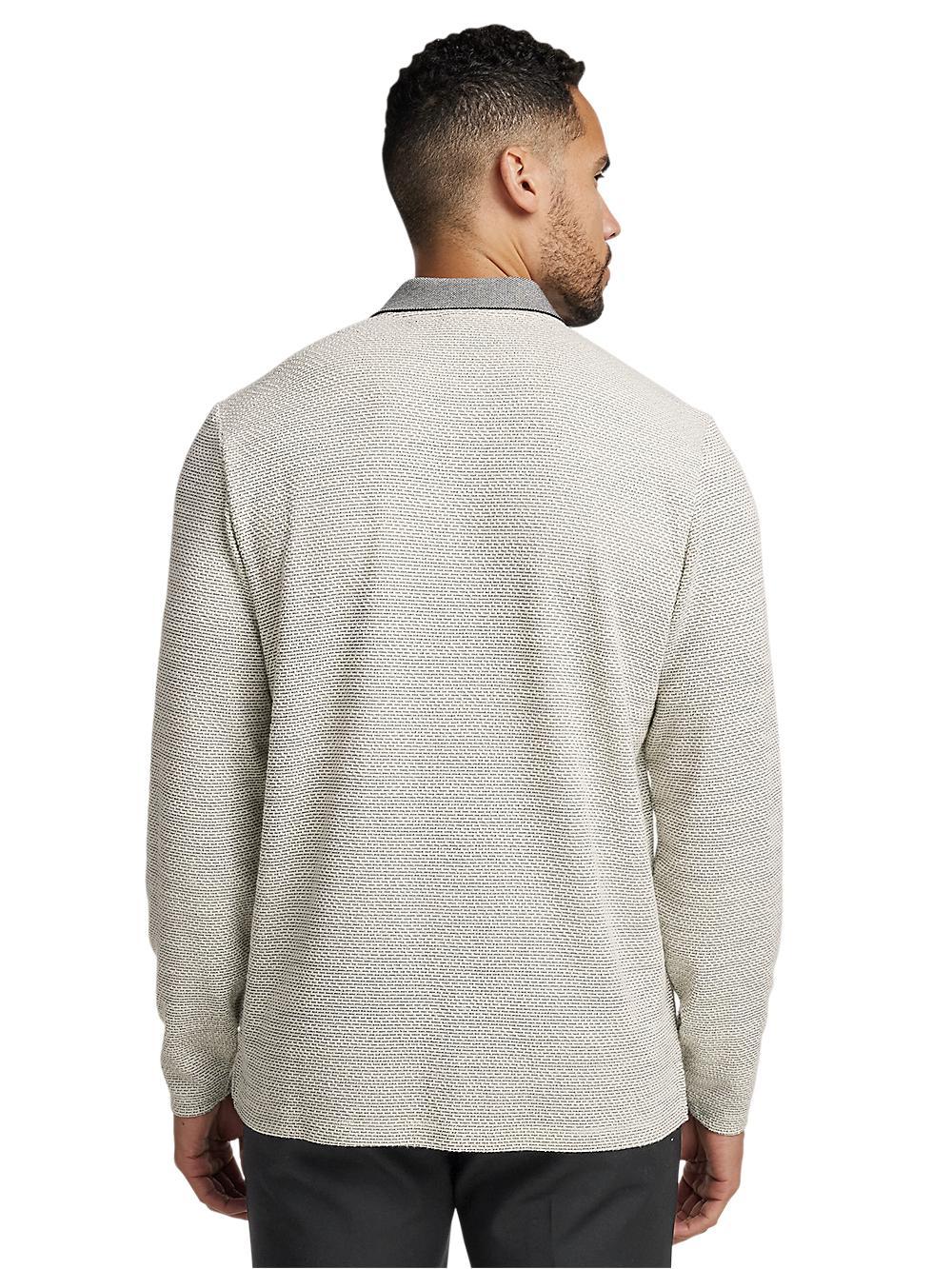 Polyester Blend Button Front Polo - White Product Image