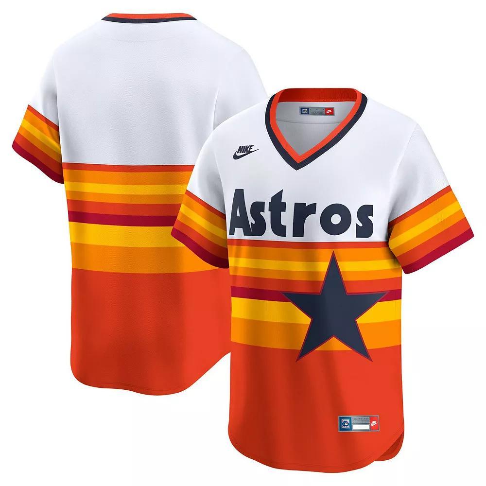 Men's Nike Cream Houston Astros Throwback Cooperstown Collection Limited Jersey, Size: Medium, Beige Product Image