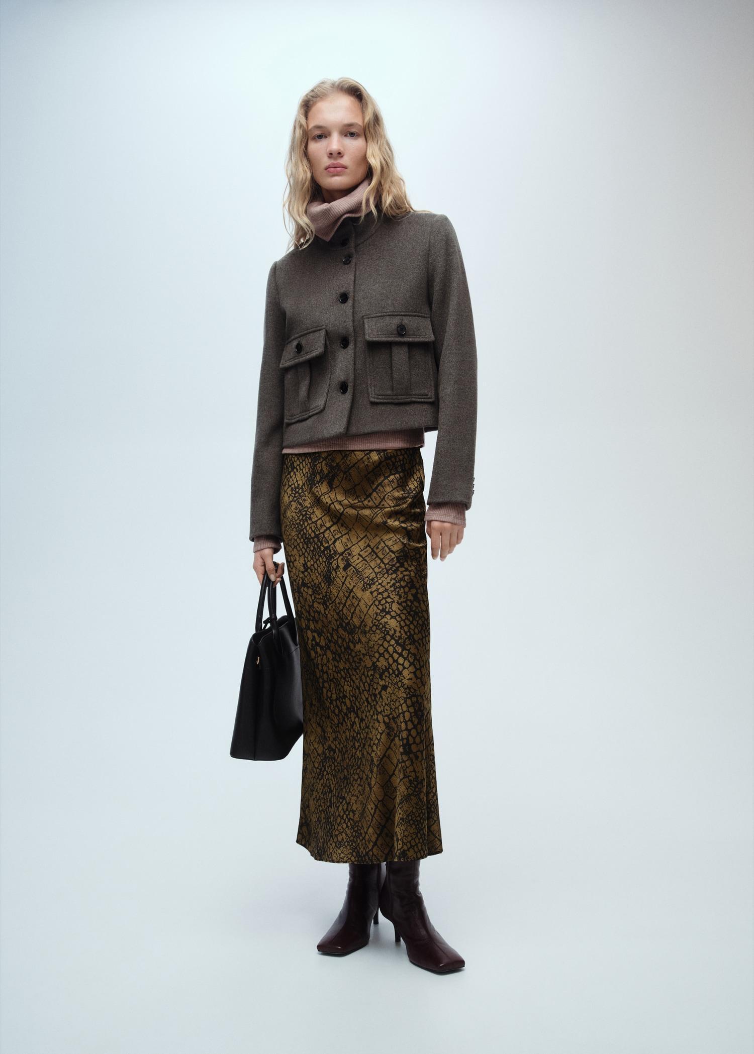 Coco print flared skirt - Women | MANGO USA Product Image