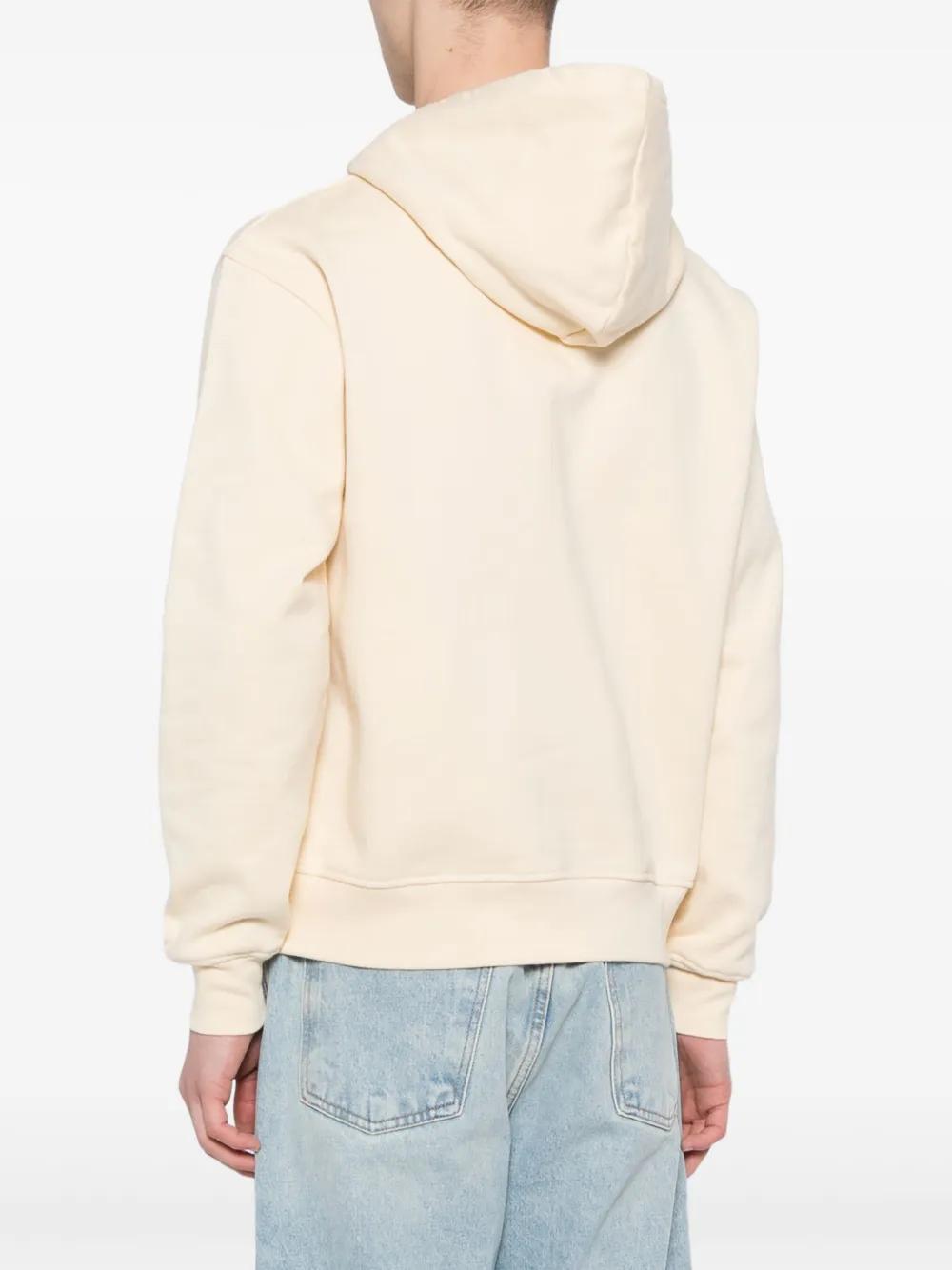 logo-embroidered cotton hoodie Product Image