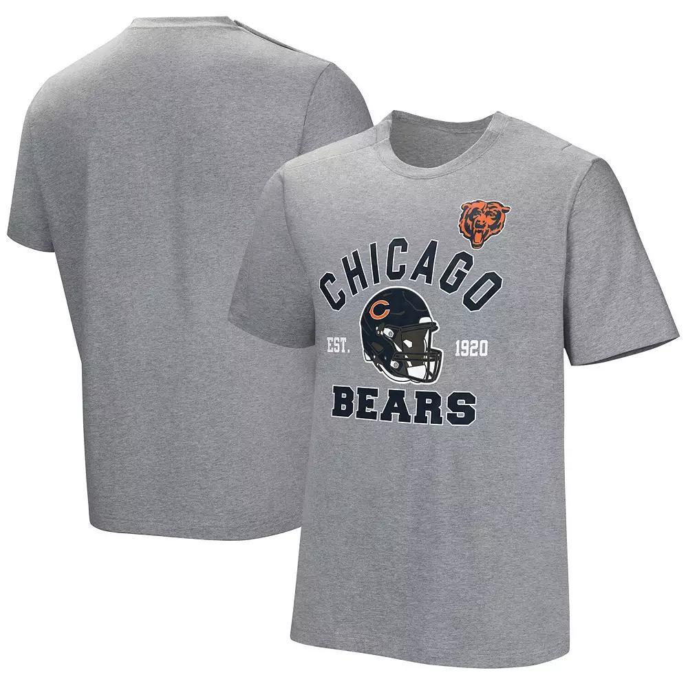 Men's  Gray Chicago Bears Tackle Adaptive T-Shirt, Size: XL, Grey Product Image