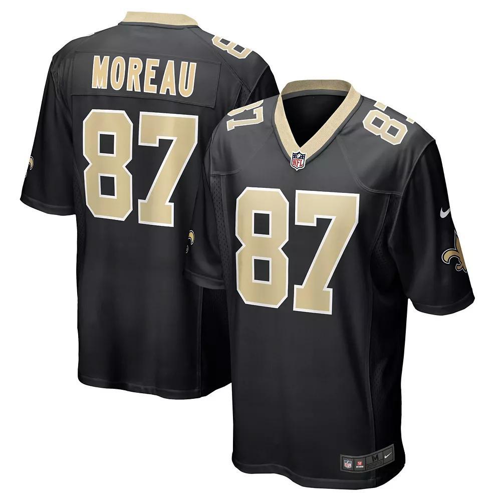 Men's Nike Foster Moreau Black New Orleans Saints Game Jersey, Size: 3XL Product Image