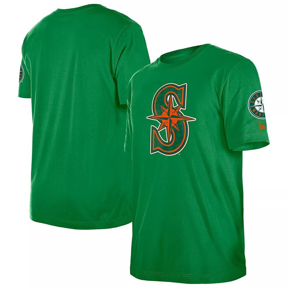 Men's New Era  Kelly Green Seattle Mariners St. Patrick's Day Shamrock Fill T-Shirt, Size: Large Product Image