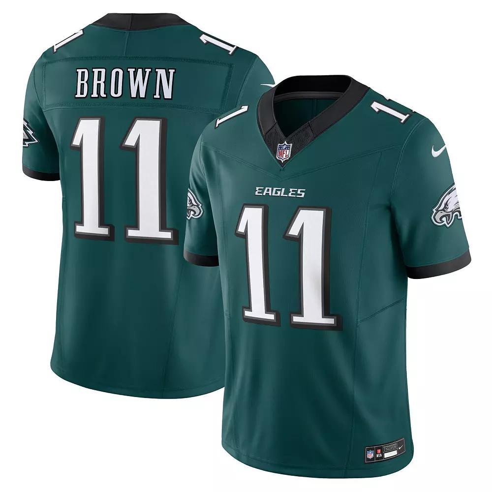 Men's Nike A.J. Brown Midnight Green Philadelphia Eagles Vapor F.U.S.E. Limited Jersey, Size: XL Product Image