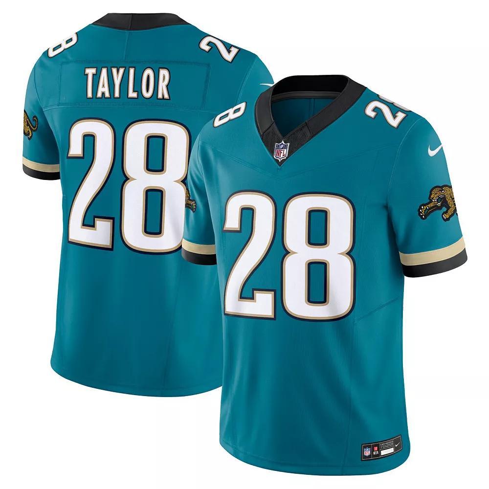 Men's Nike Fred Taylor Teal Jacksonville Jaguars Prowler Throwback Vapor F.U.S.E. Limited Retired Player Jersey, Size: Small, Blue Product Image