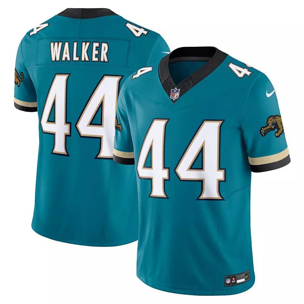 Men's Nike Travon Walker Teal Jacksonville Jaguars Prowler Throwback Vapor F.U.S.E. Limited Jersey, Size: Small, Blue Product Image
