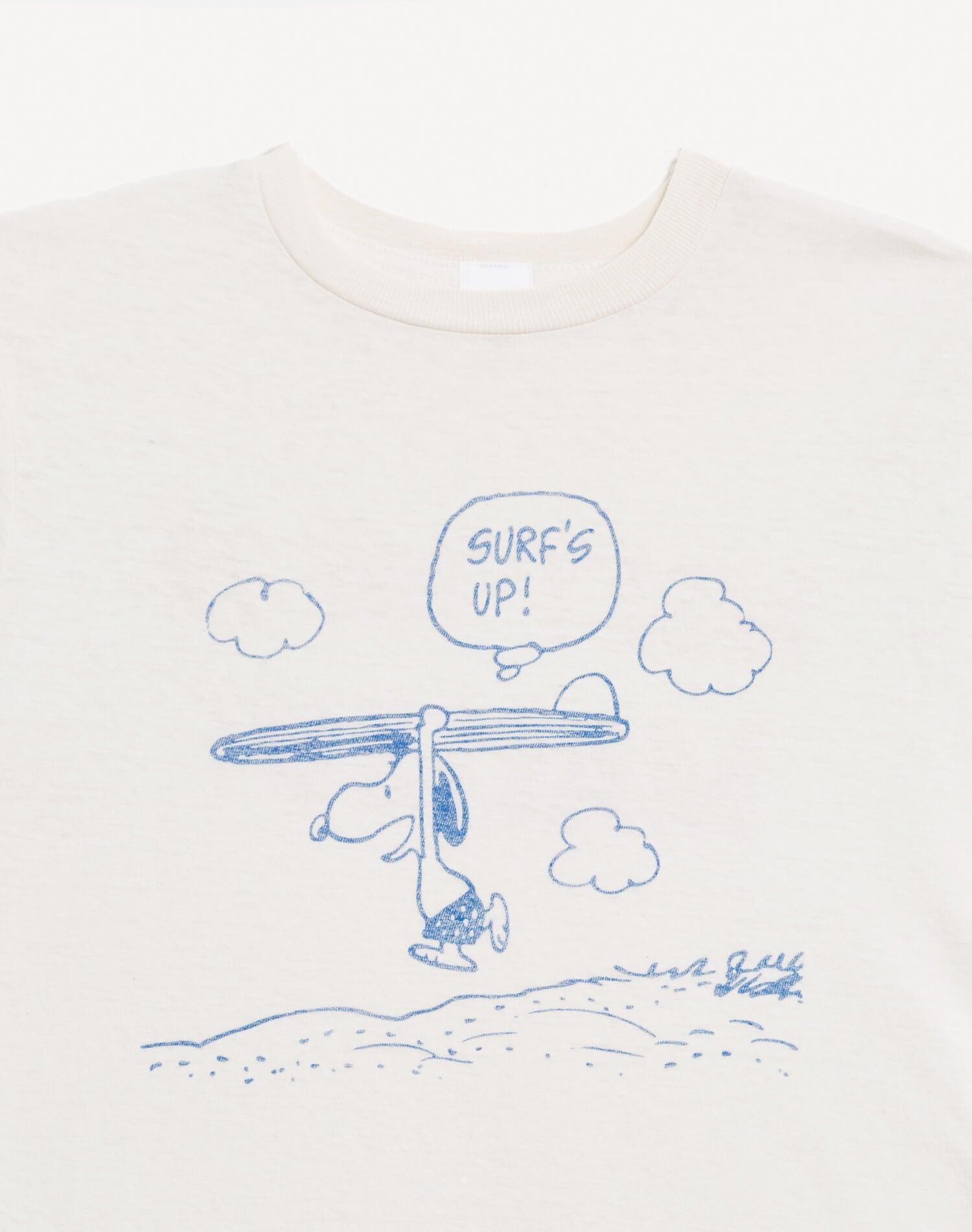 Classic "Snoopy Surfs Up" Tee - Vintage White Product Image