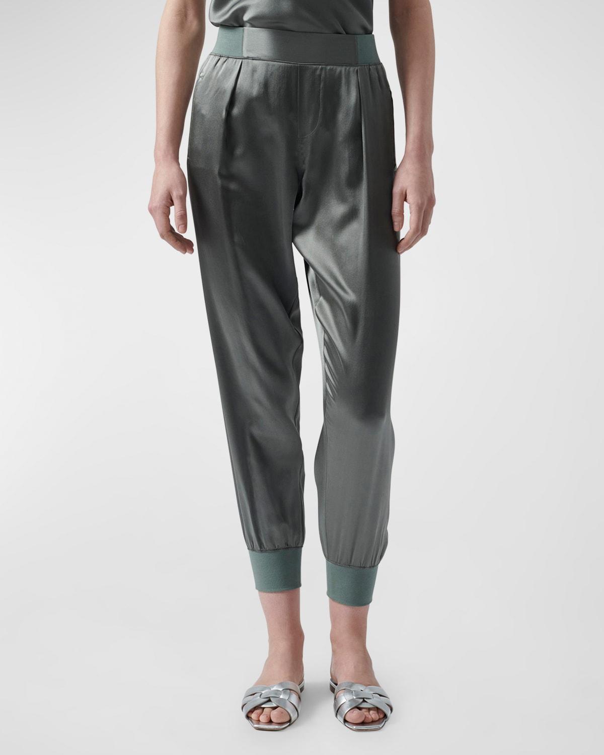 Womens Pull-On Silk Pants Product Image