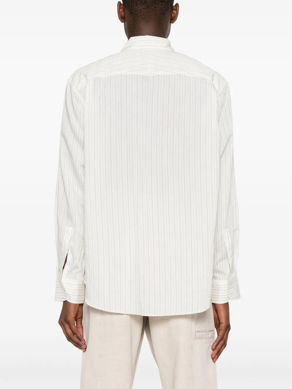 striped silk shirt Product Image