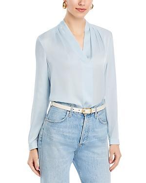 Kobi Halperin Nellie Silk-Blend Pleated Blouse Product Image