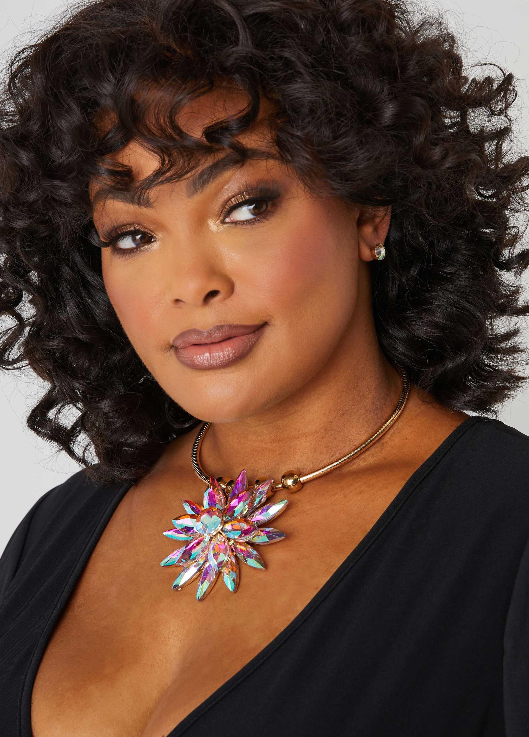 Iridescent Crystal Collar Set Product Image