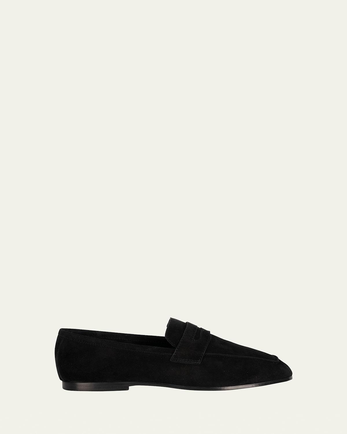 Essenziale Classic Suede Penny Loafers Product Image