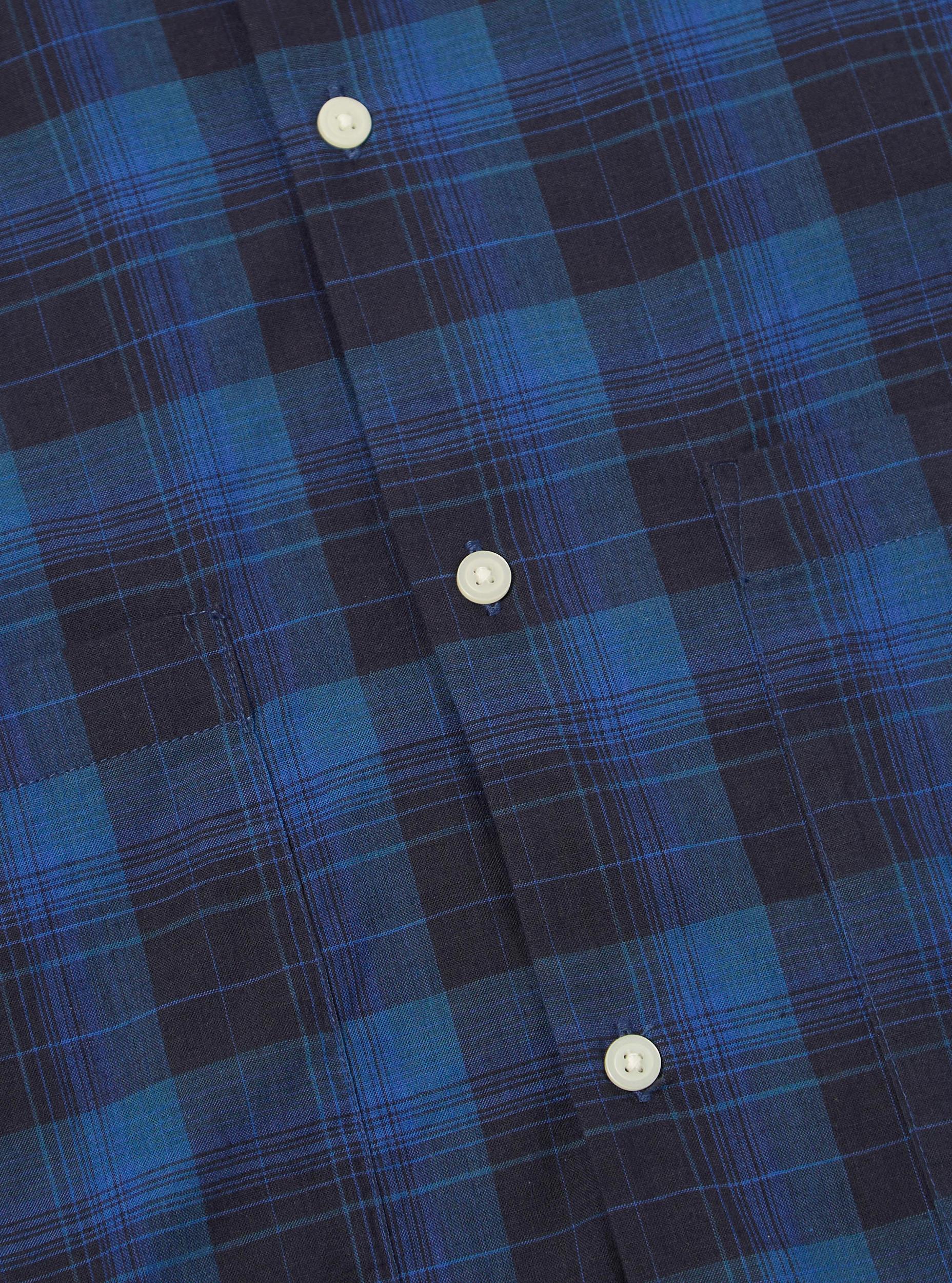 Navy/Blue Check Short Pyjama Set Product Image