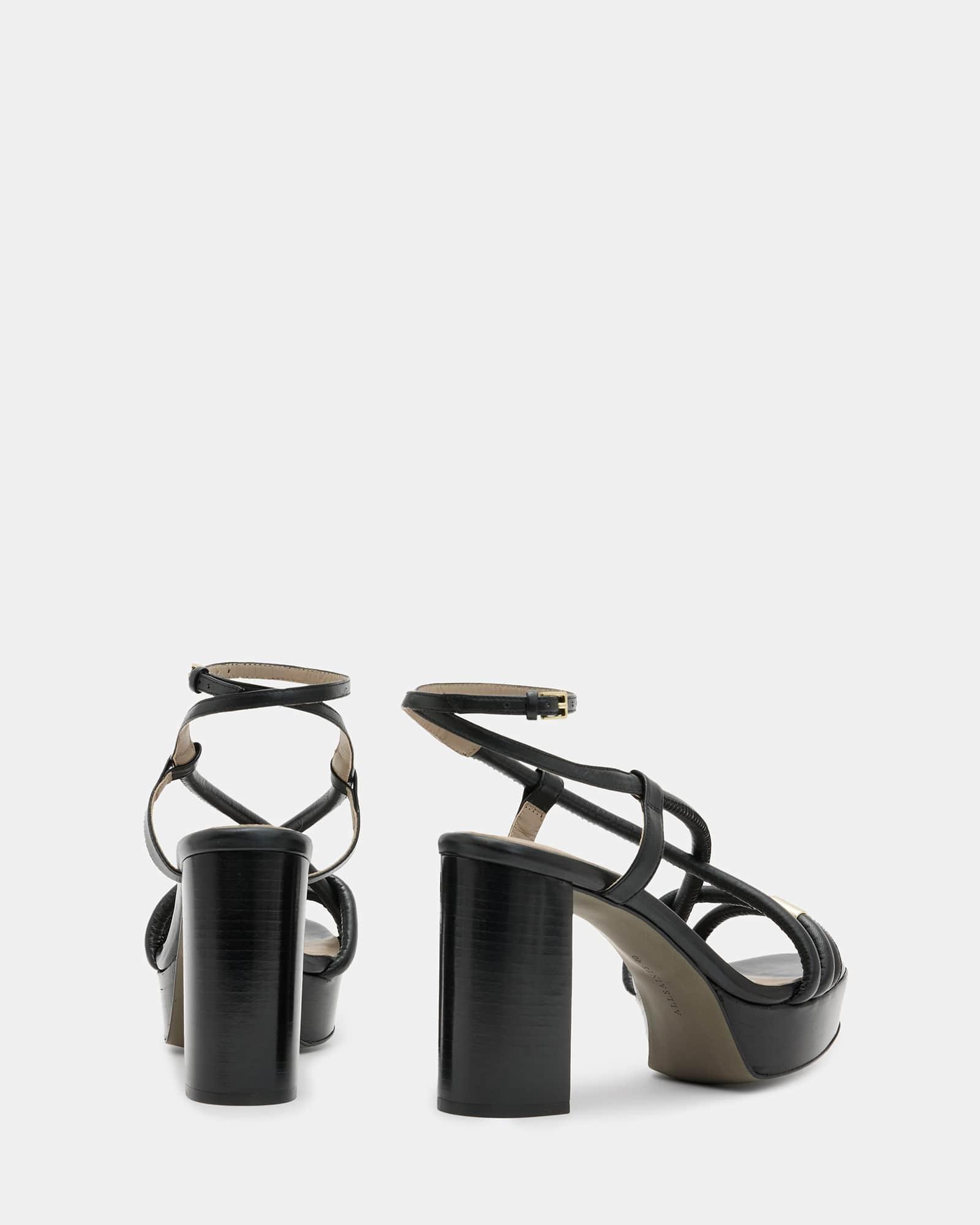 Bella Leather Platform Heel Product Image