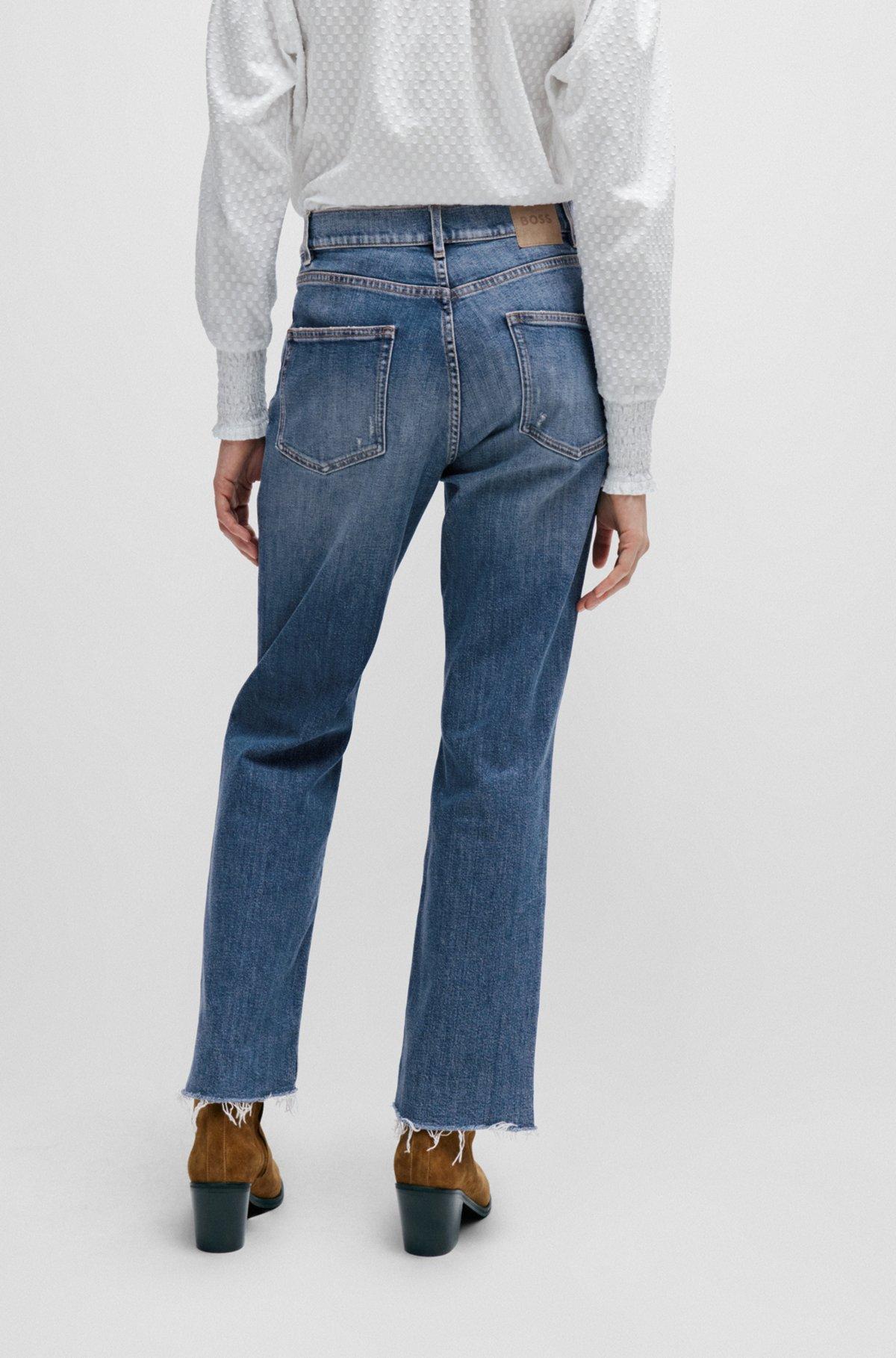 Slim-fit jeans in blue stretch denim Product Image