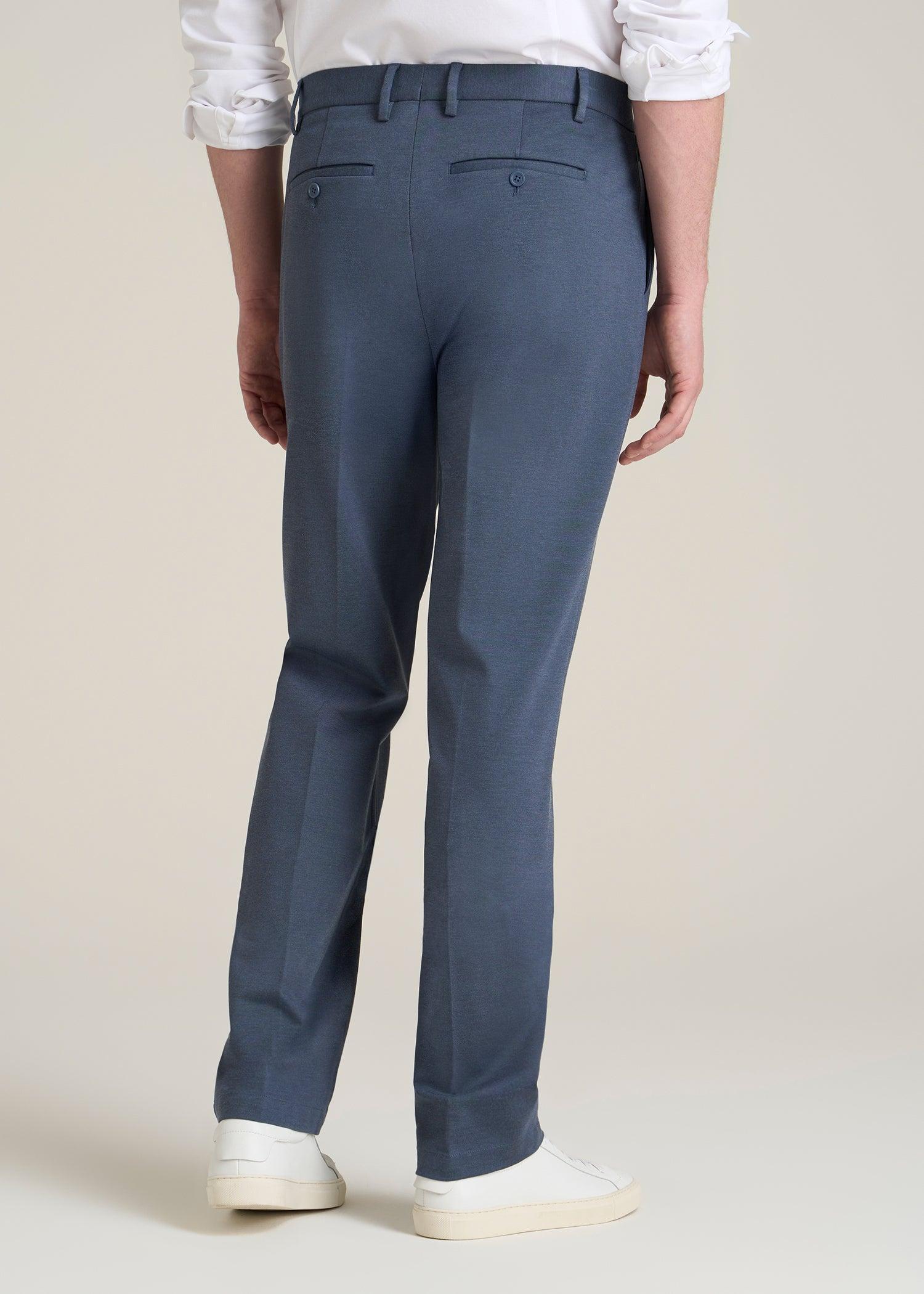 Flex Tech Suit Pants for Tall Men in Medium Blue Nailhead Product Image
