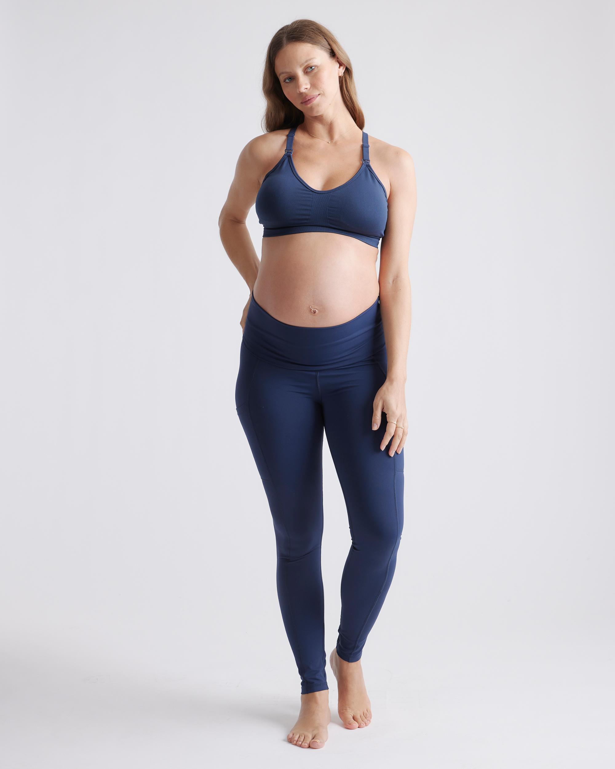 Quince | Women's Performance Maternity & Postpartum Leggings Recycled Polyester Product Image