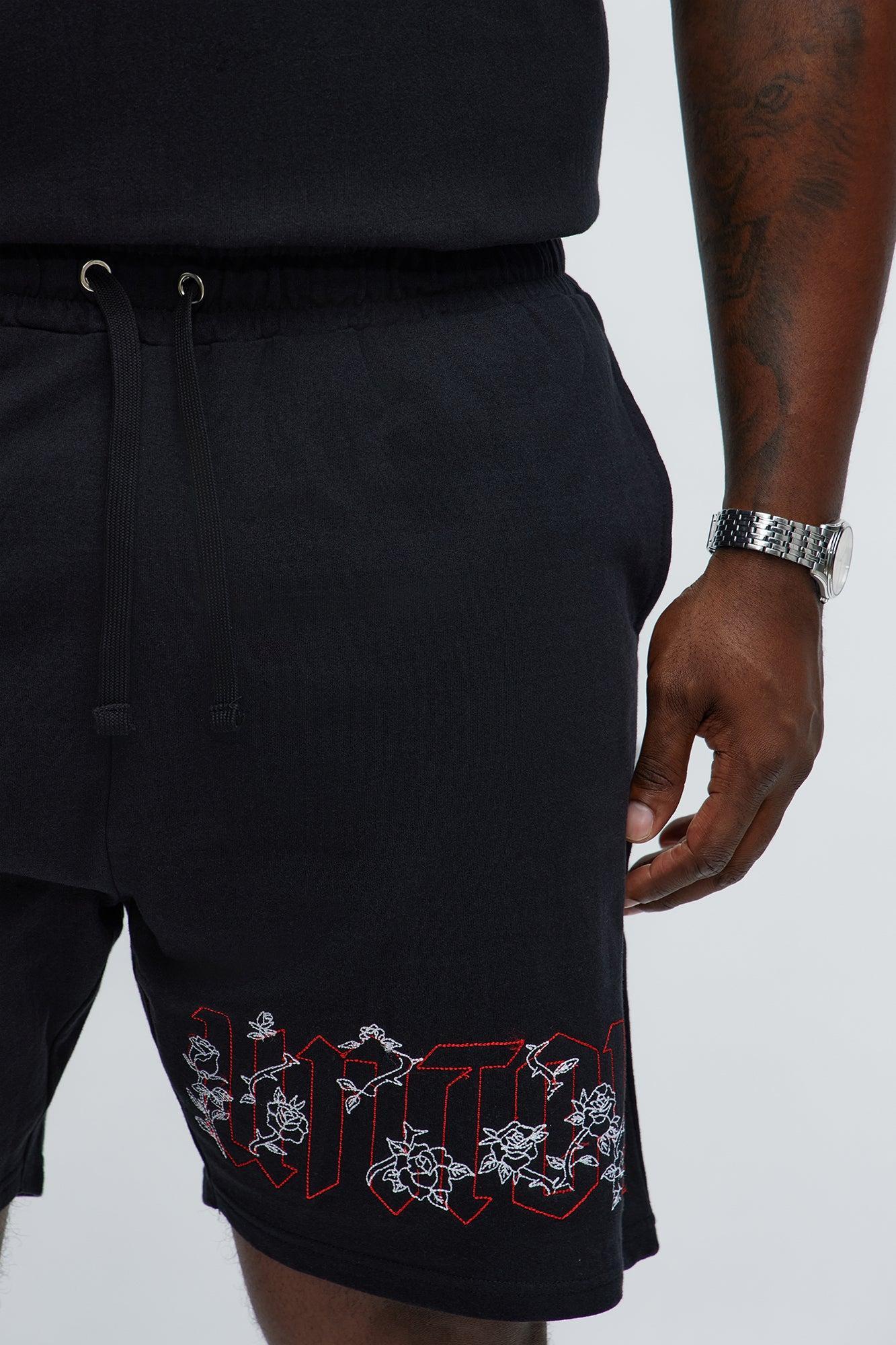 Rose Bundle Sweatshorts - Black Male Product Image