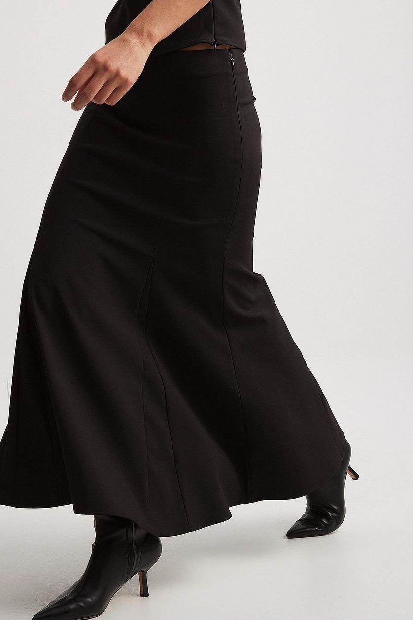 Woven Fitted Midi Skirt Product Image