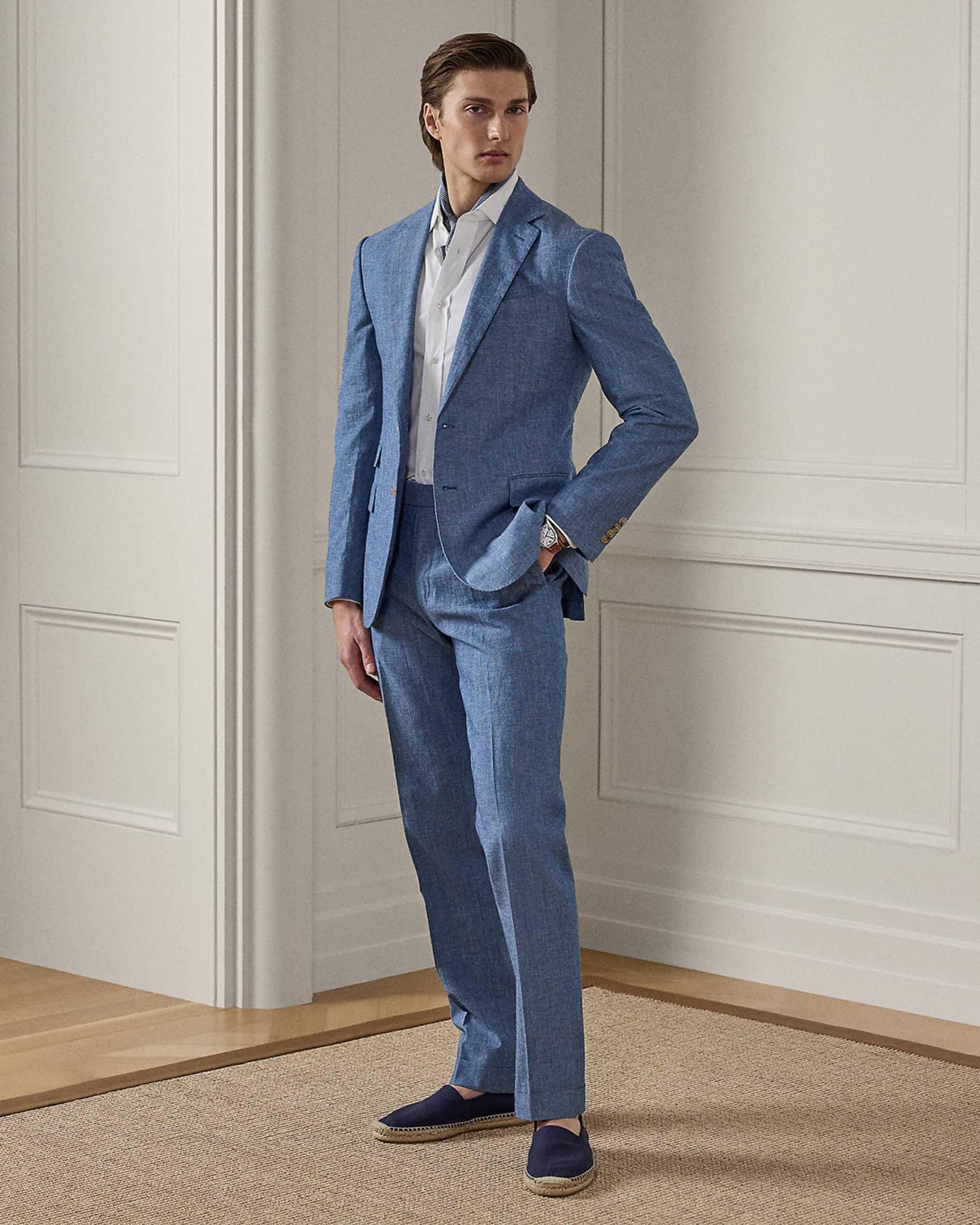 Men's NM X RL Kent Chambray Handmade Suit Jacket Product Image