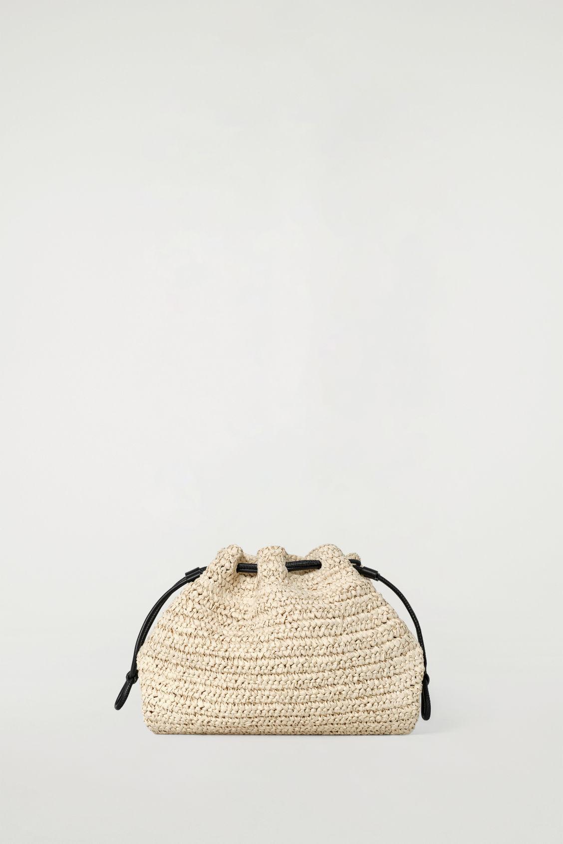 MINI CAVATELLI CLUTCH BAG - STRAW Product Image