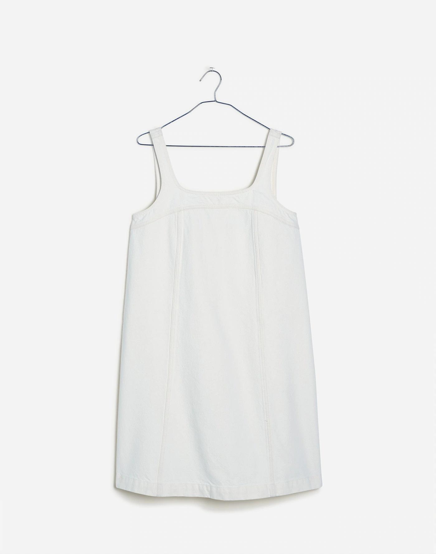 Denim A-Line Sleeveless Mini Dress Product Image