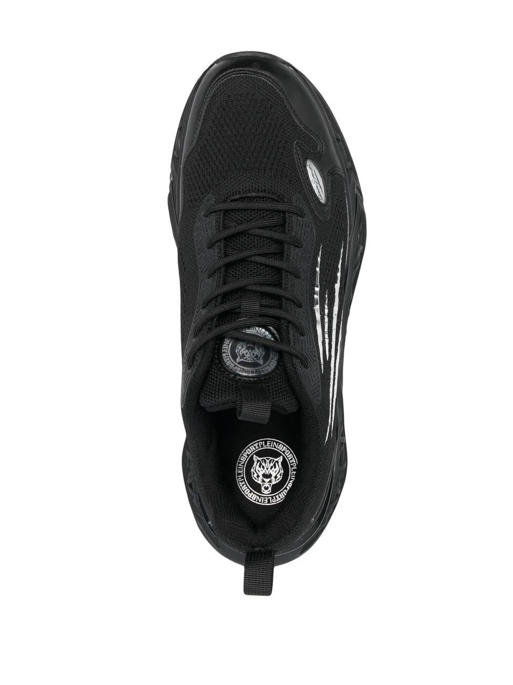 panelled lace-up sneakers Product Image