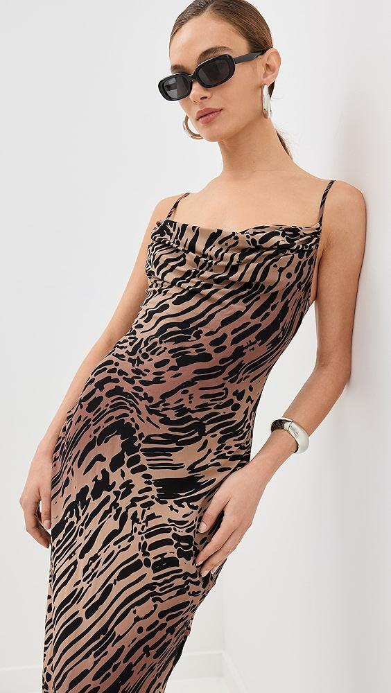 Good American Chiffon Bias Cowl Maxi Dress | Shopbop Product Image