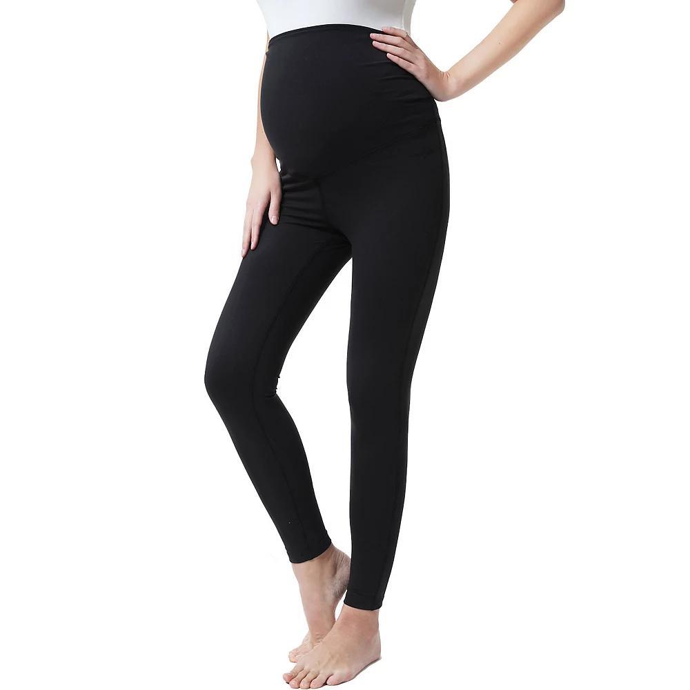 Maternity Pokkori Daily Essential Over-the-Belly Ankle Leggings, Women's, Size: Small-Mat, Black Product Image