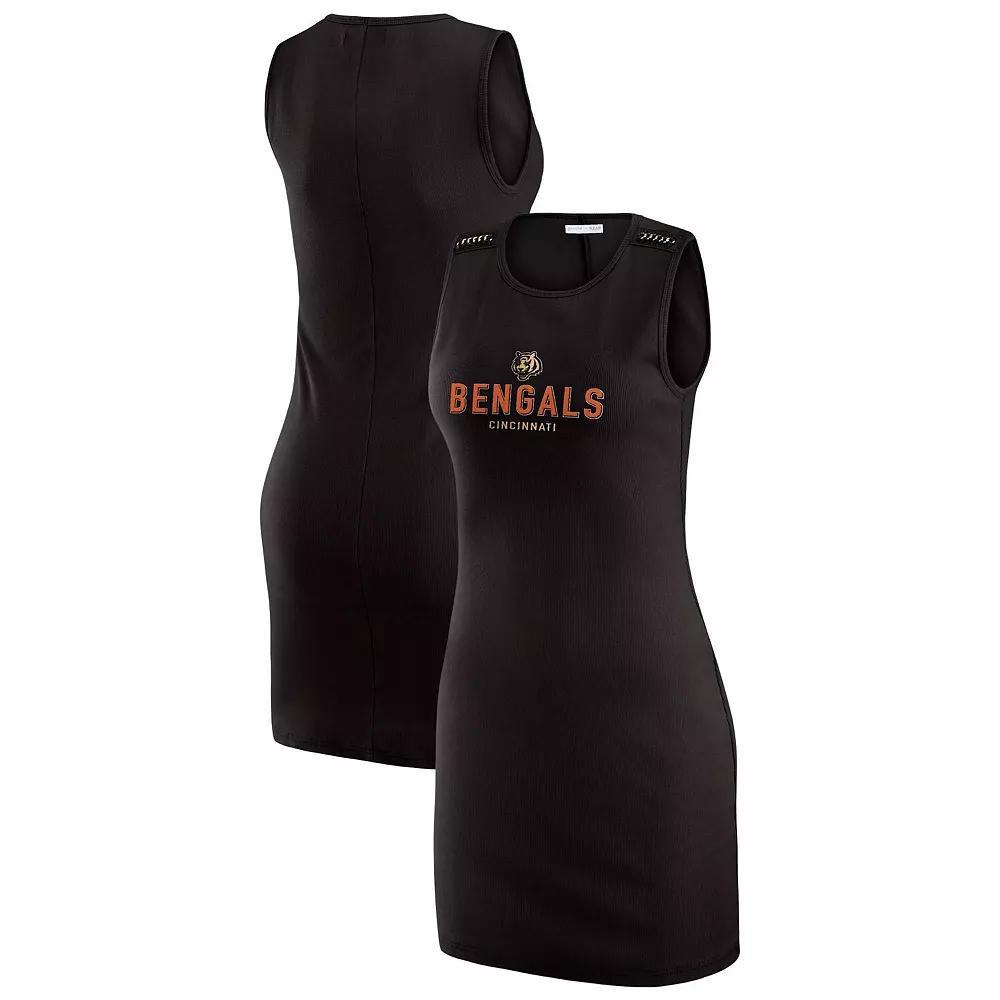 Women's WEAR by Erin Andrews x Gracie Hunt Pewter Tampa Bay Buccaneers Ribbed Tank Dress, Size: 2XL, Charco Product Image