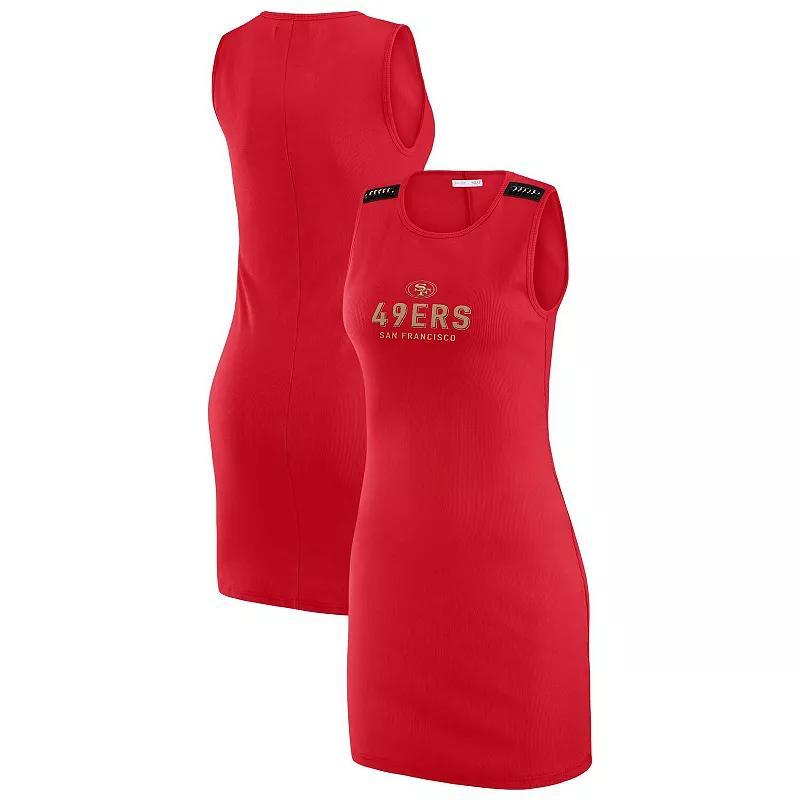 Women's WEAR by Erin Andrews x Gracie Hunt Pewter Tampa Bay Buccaneers Ribbed Tank Dress, Size: 2XL, Charco Product Image