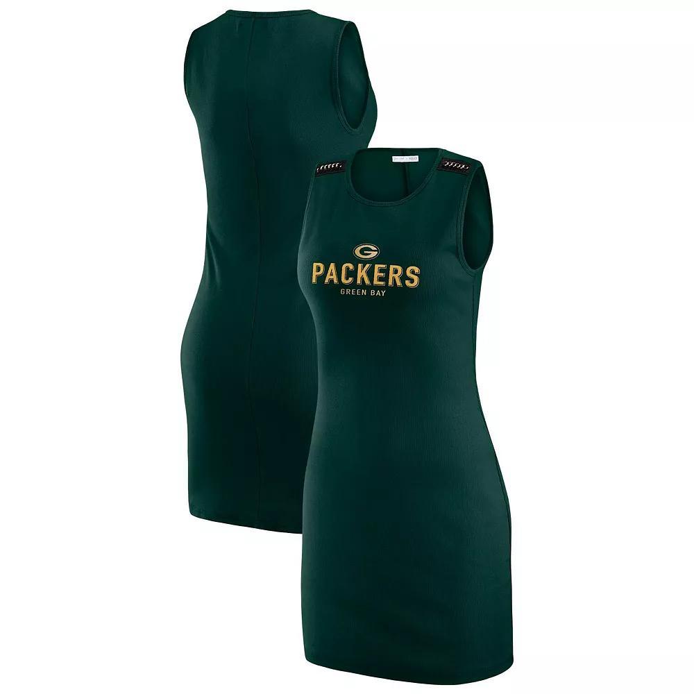 Women's WEAR by Erin Andrews x Gracie Hunt Red Kansas City Chiefs Ribbed Tank Dress, Size: 2XL Product Image