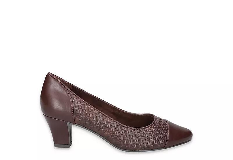 Easy Street Wes Women's Pumps, Size: 7 XW, Brown Woven Embossed Product Image