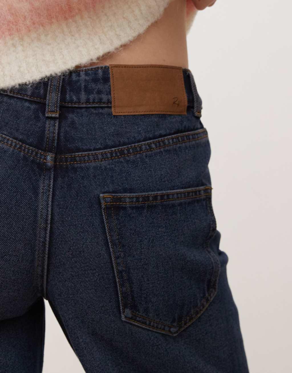 Reclaimed Vintage 88' wide leg low rise jean in indigo Product Image