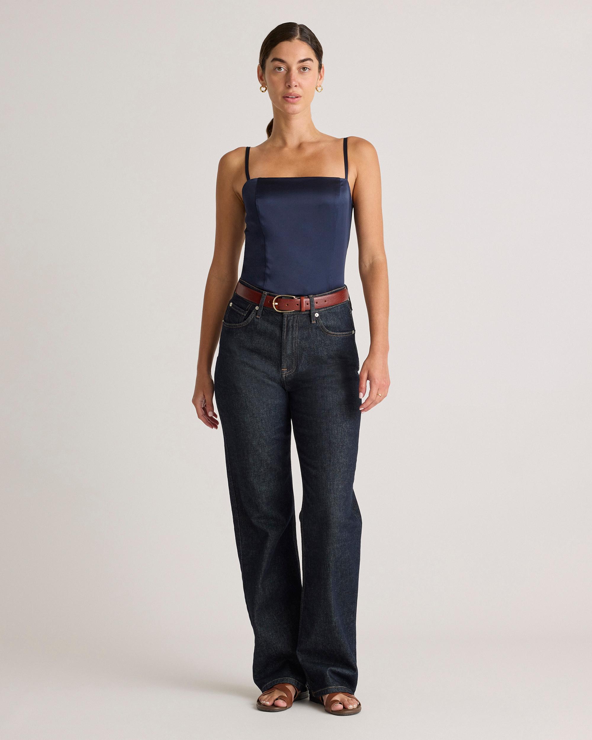 Quince | Women's Square Neck Tank Top Mulberry Silk Product Image