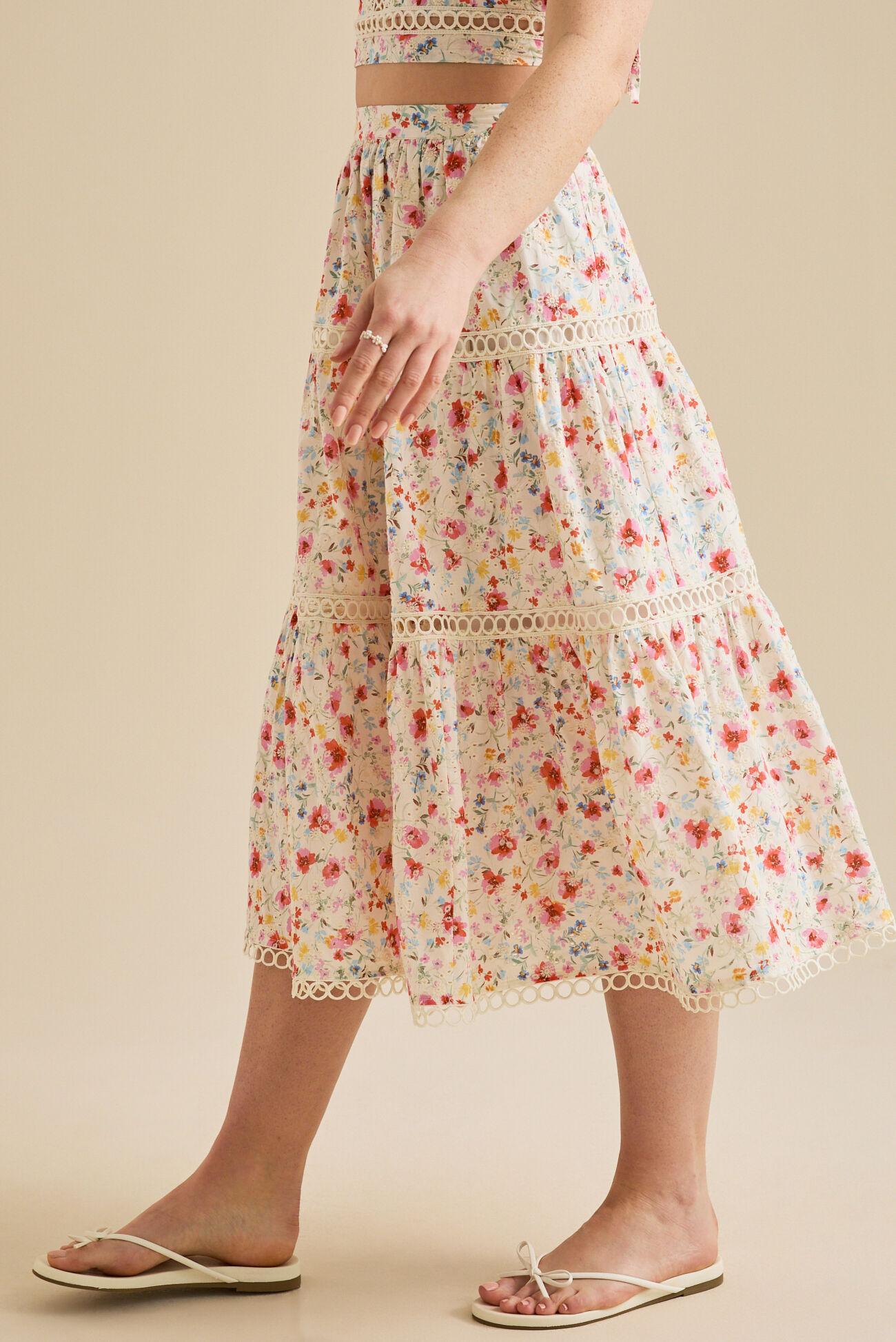 May Floral Midi Skirt Product Image